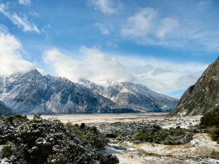 Siedlung beim Mt. Cook