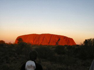 Sonnenuntergang am Uluru